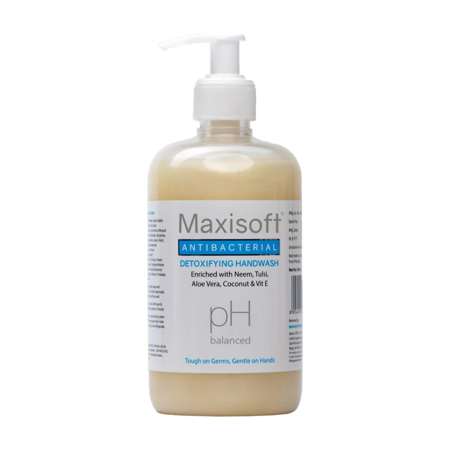 Maxisoft Antibacterial Detoxifying | Ph Balanced | Hand Wash | Bottle | 500 Ml