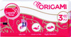 Origami Luxuria Dry Pocket Tissue / Paper Hanky 3 Ply - 10 Pulls In1 - Pack Of 10