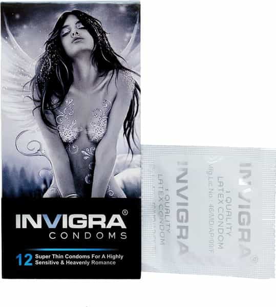 Invigra Feather Touch Condoms - 12 Condoms