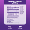 Natrol Omega-3 Fish Oil Softgels | Heart Health Dietary Supplement | 1200 Mg | 60 Count