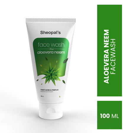 Sheopals Aloevera Neem For Acne And Pimple Free Skin Face Wash (100 Ml)