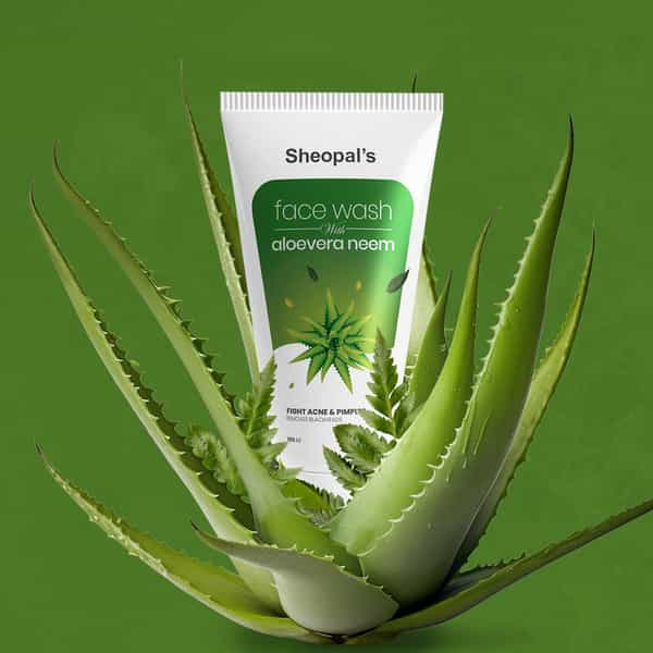 Sheopal's Aloe Vera & Neem Face Wash For Acne-Prone Skin Care | 100Ml