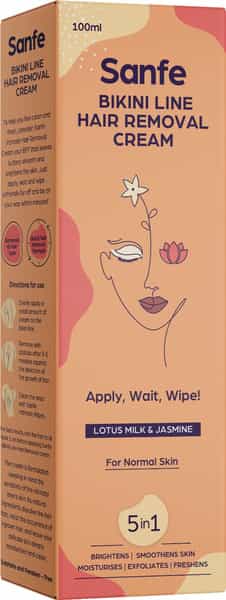 Sanfe Lotus Milk Bikniline Hair Removal Cream - 100 Gm