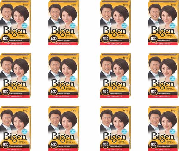Bigen Powder Hair Color | Dark Brown N30 (6G | Pack Of 12)