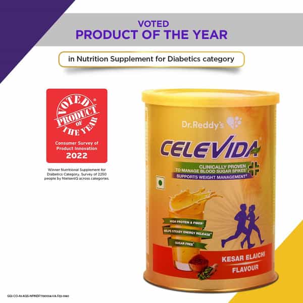 Celevida Nutrition Health Drink Kesar Elaichi Flavour 400G X Pack Of 4 Nutrition Drink