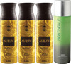 Ajmal 3 Aurum Femme For Women & 1 Nightingale For Men & Women Deodorants Each 200Ml Combo Pack Of 4