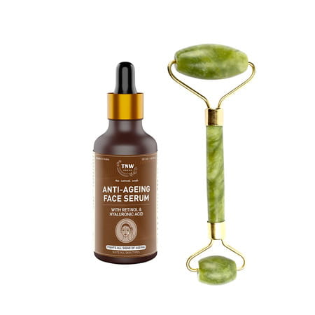 Tnw-The Natural Wash Combo With Jade Roller & Anti-Ageing Face Serum | For Fighting Signs Of Ageing