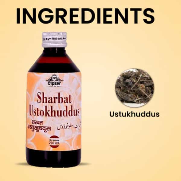 Cipzer Sharbat Ustukuddus 200Ml | Supports Respiratory Health & Brain Wellness