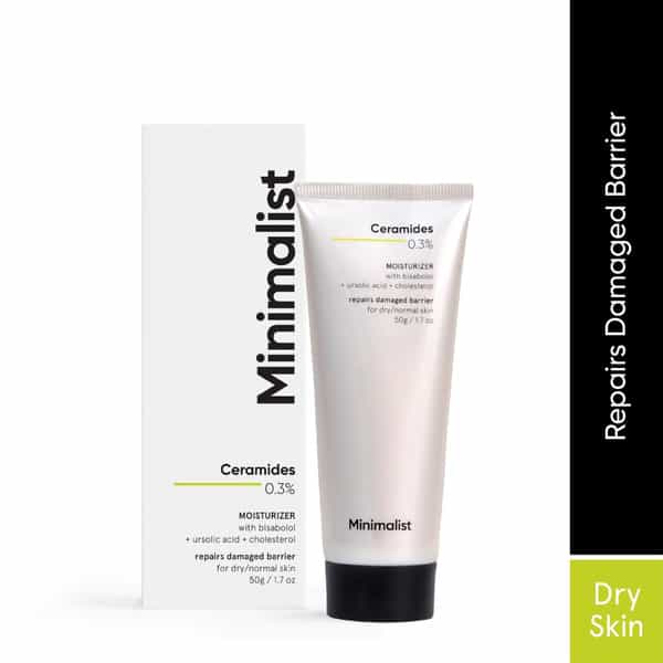 Ceramides 0.3% + Bisabolol Strengthens And Repair Skin Barrier | Hydrates & Soothes | Dry Skin - 50G