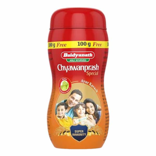 Baidyanath Chyawanprash Special | Ayur Kavach | Jar | 1 Kg | Free 100 Gm