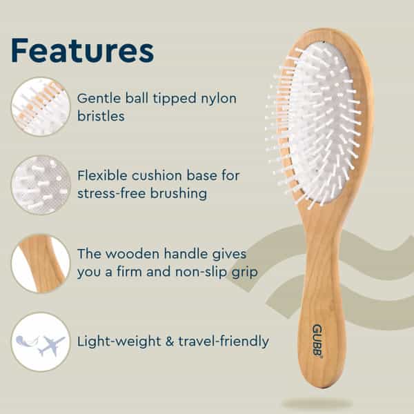 Gubb Wooden Hues Oval Brush