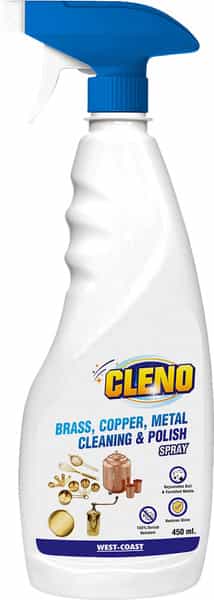 Cleno Heavy Duty Brass Copper Metal Cleaning & Polish Spray - 450Ml