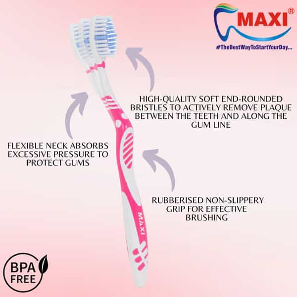 Maxi Sensitive+ Toothbrush (Pack Of 6)