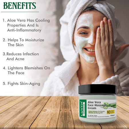 Luvyh Aloe Vera Face Massage Cream- 100gm