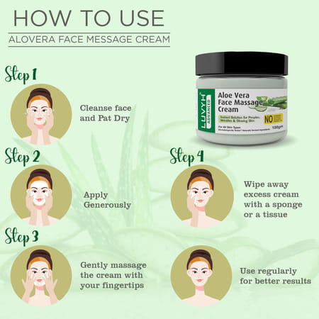 Luvyh Aloe Vera Face Massage Cream- 100gm
