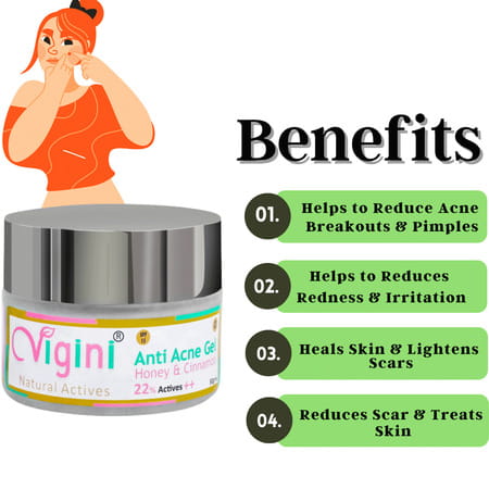 Vigini Anti-Acne Oil Control Foaming Toner Facewash 150ml|Serum 30ml|Day Night Spot Pimples Gel 50ml