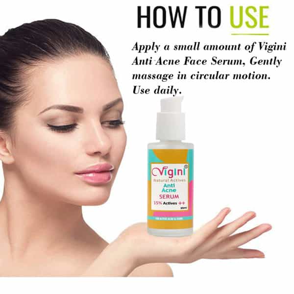 Vigini Anti-Acne Oil Control Foaming Toner Facewash 150Ml|Serum 30Ml|Day Night Spot Pimples Gel 50Ml