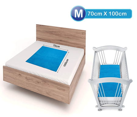 Luvlap Instadry Extra Absorbent Dry Sheet/Bed Protector Royal Blue 0m+ Medium 70x100