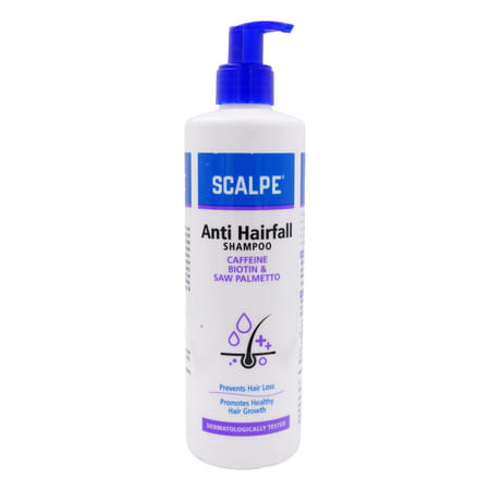 Scalpe Anti Hairfall Shampoo - Caffeine | Biotin | Saw Palmetto | Argan Oil -For Women & Men - 400ml