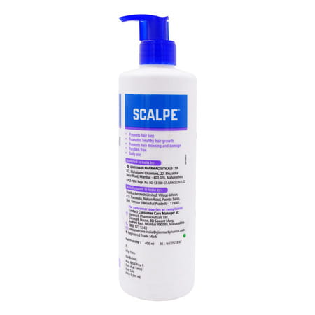 Scalpe Anti Hairfall Shampoo - Caffeine | Biotin | Saw Palmetto | Argan Oil -For Women & Men - 400ml