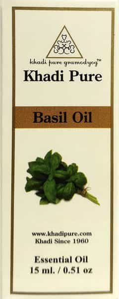 Khadi Pure Herbal Basil Essential Oil - 15Ml
