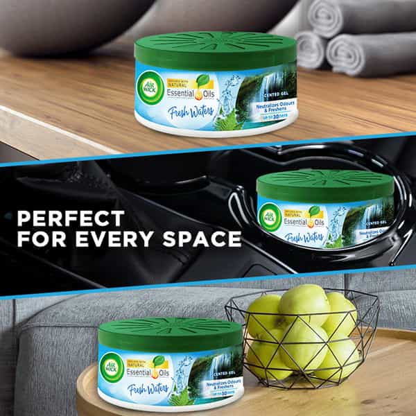 Airwick Air Freshener Gel Can Fresh Waters Suitable For Home Car & Office - 70G