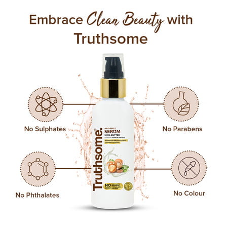 Truthsome Anti-Frizz Serum With Keratin Protein And Infused With The Goodness Of Shea Butter; 100 Ml