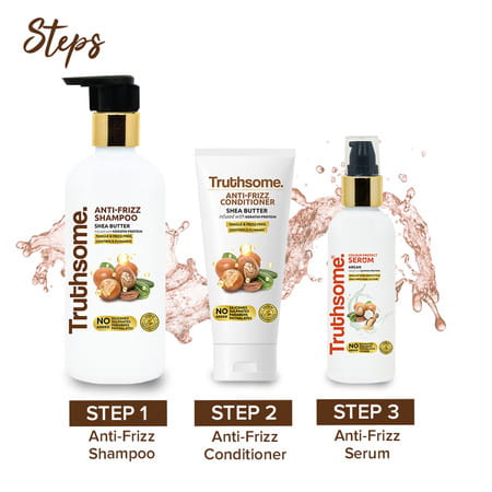 Truthsome Anti-Frizz Serum With Keratin Protein And Infused With The Goodness Of Shea Butter; 100 Ml