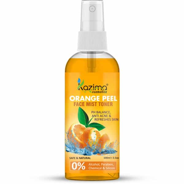 Kazima Orange Peel Face Mist Toner For Skin Whitening|Acne Free|Refreshing Skin (100 Ml)