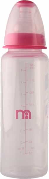 Mothercare Narrow Neck Bottle - Pink - 250Ml