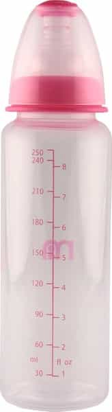 Mothercare Narrow Neck Bottle - Pink - 250Ml