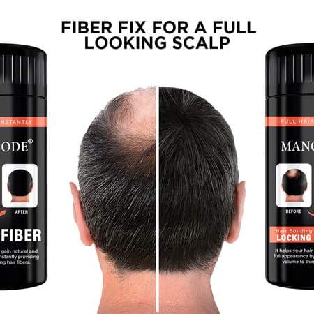 Mancode Hair Fiber Building Fiber 20Gm & Hair Fibre Lock Spray 100Ml Pack Of 2