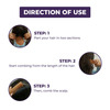 Sanfe Selfly Hair Comb - Half Wooden Hair Scalp Massager - 1 Piece