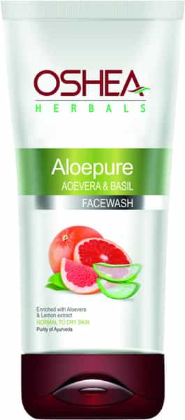 Oshea Aloepure Aloevera And Basil Face Wash 120 Gm