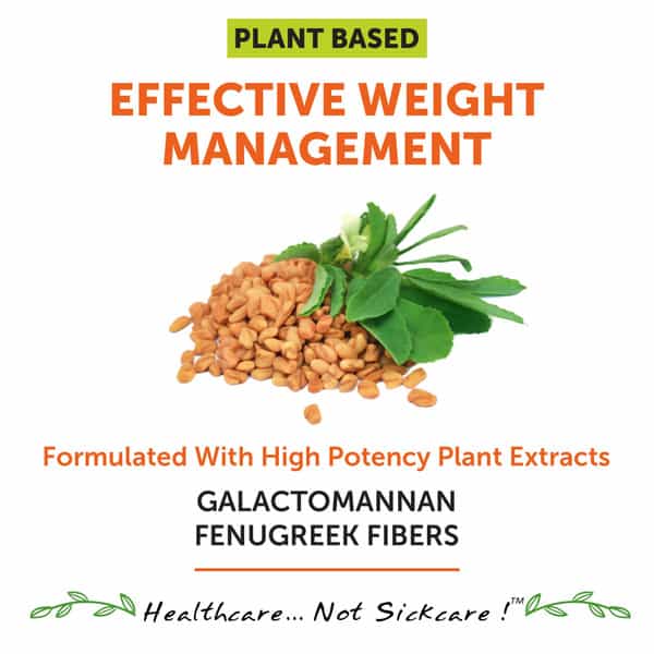 Bliss Welness Fenugreek Galactomannan For Sugar Weight&Gut Supplement For Men & Women-60 Veg Capsule