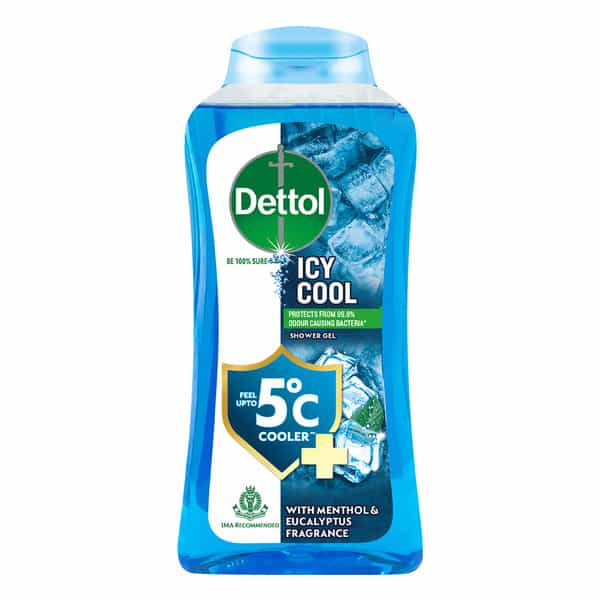 Dettol Icy Cool Body Wash And Shower Gel Bottle For Men | 250Ml