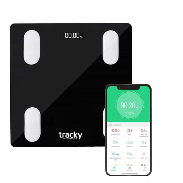 Buy TRACKY 4 ELECTRODE WEIGHING SCALE | SYNC 18 BODY METRICS VIA APP ...