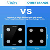 Tracky 4 Electrode Weighing Scale | Sync 18 Body Metrics Via App | Smart Bmi & Body Fat Analyzer