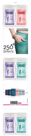 Engage On Women 3 Sweet Blossom + 2 Cool Aqua + 1 Floral Fresh Pocket Perfume 6 X 17 Ml