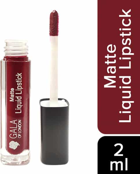 Gala Of London Matte Liquid Lipstick (Waterproof | Transfer Proof | 12H Lasting) - 13 Passion (2 Ml)
