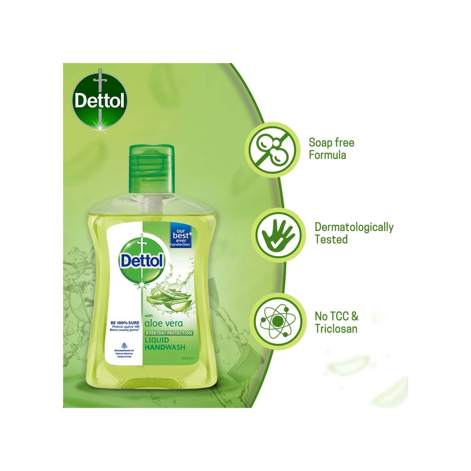 Buy DETTOL ALOE VERA GERM PROTECTION HANDWASH LIQUID SOAP FLIPTOP