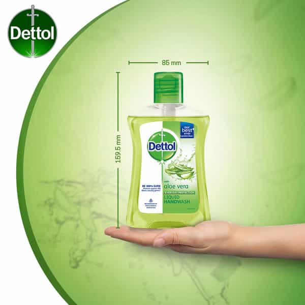 Dettol Aloe Vera Germ Protection Handwash Liquid Soap Fliptop - 200Ml