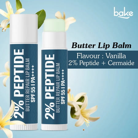 Bake Peptide + Ceramide Brightening Lip Balm Spf 55 Pa++++ For Dry | Pigmented Lips (5G)