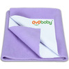 Oyo Baby Waterproof Bed Protector Baby Dry Sheet Extra Large Violet (140 Cm X 200 Cm)