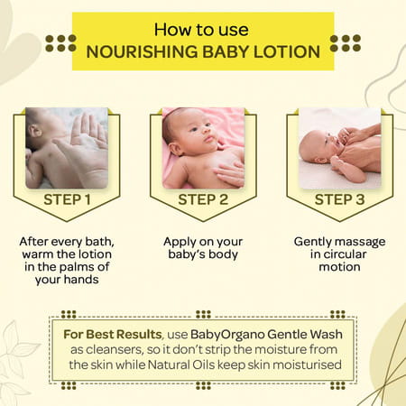 Babyorgano Moisturizing And Nourishing Baby Lotion For Smooth Skin - 100 Ml