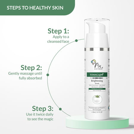 Fixderma Tomaglow Skin Brightening Face Serum Reduce Pigmentation & Dark Spots 30 Ml