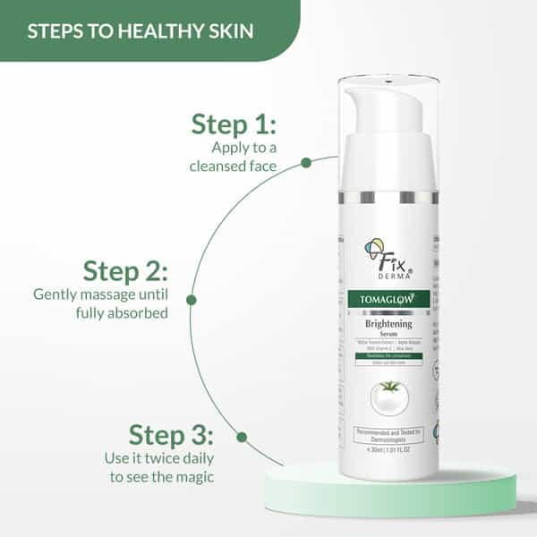 Fixderma Tomaglow Skin Brightening Face Serum Reduce Pigmentation & Dark Spots 30 Ml