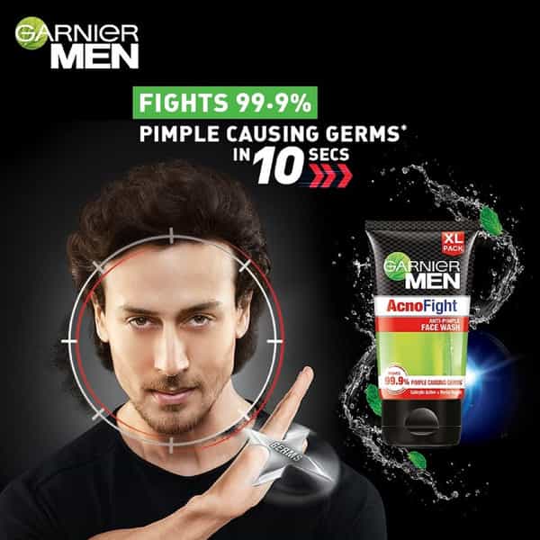 Garnier Men, Anti-Pimple Face Wash, Repairs Skin & Balances Oils, Acnofight, 2 X 150G (Pack Of 2)
