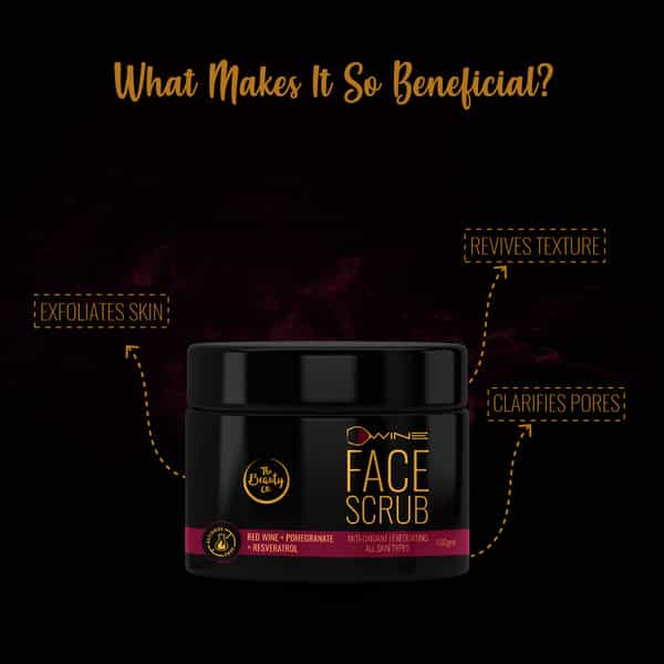 The Beauty Co. D`Wine Face Scrub With Red Wine 100Gm