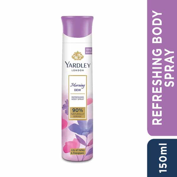 Yardley London Morning Dew Refreshing Deodorant Body Spray For Women | 150Ml